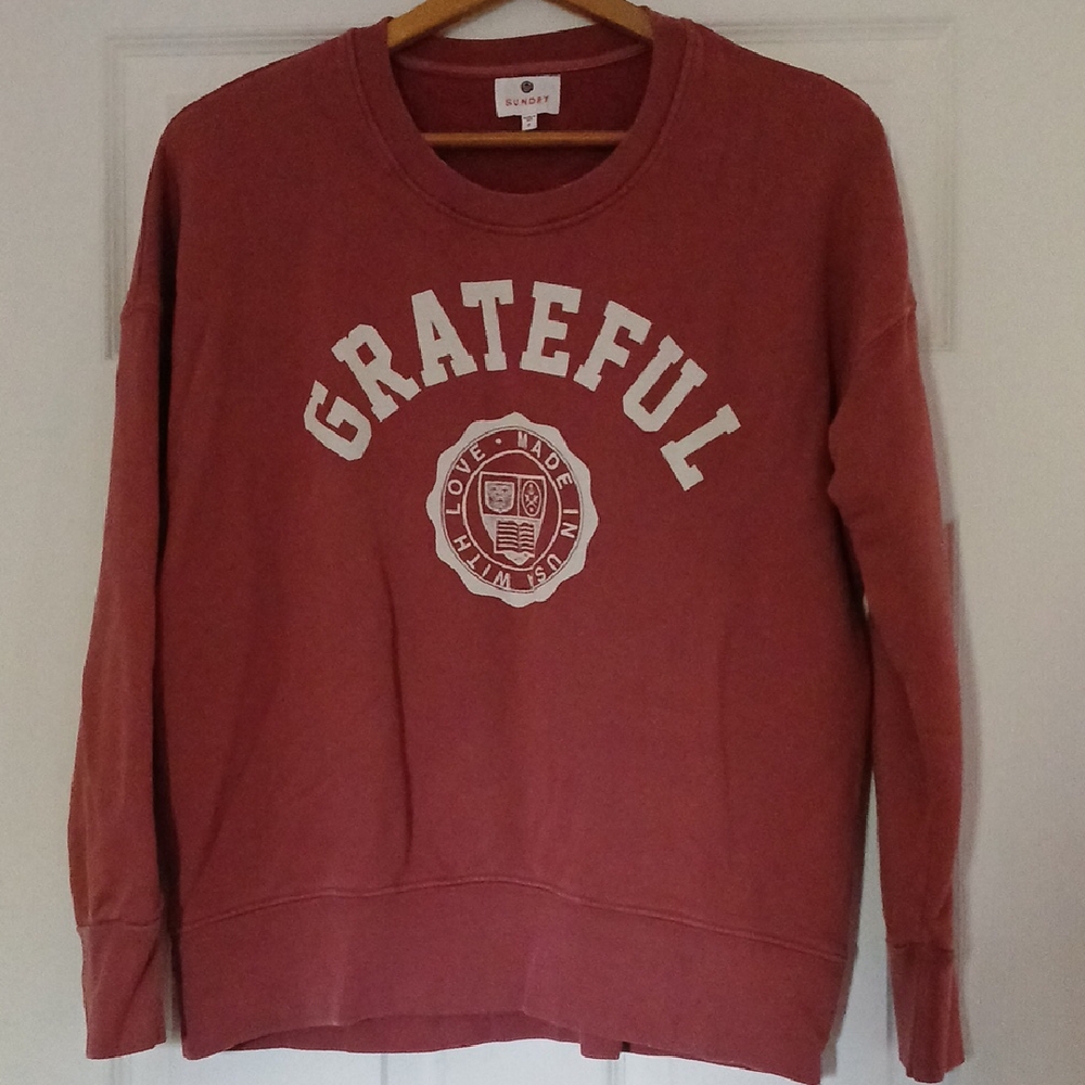 Sundry Grateful Graphic Sweatshirt Size 0 Oversized Anthropology